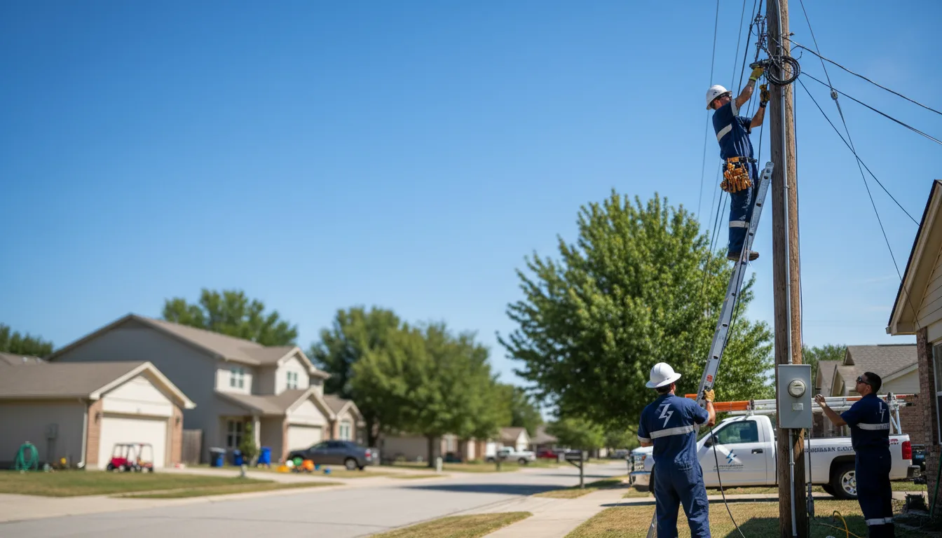 Residential electrician providing installation services in Hanover Park, IL